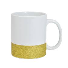 Caneca Base Glitter - Dourada
