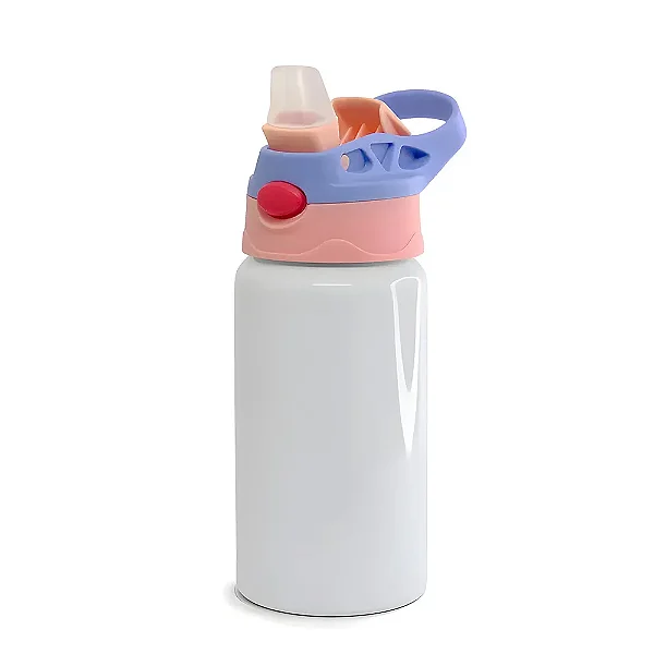 Squeeze Infantil Tampa Lilás/Rosa - 500ml