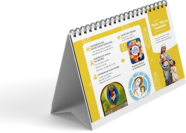 Calendário de Mesa 2026 Personalizado