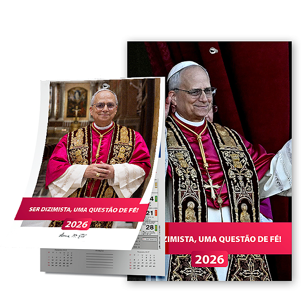 Calendário Dizimista - Folhinha encadernada - Sem personalização