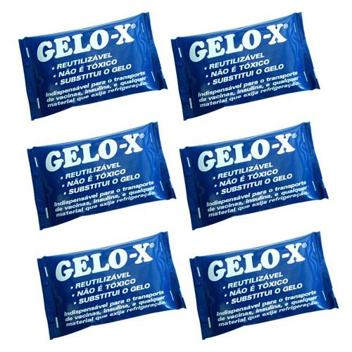 Kit Gelo Artificial Flexível Gelo-X Pequeno 150 ml 6 Unidades - Termogel