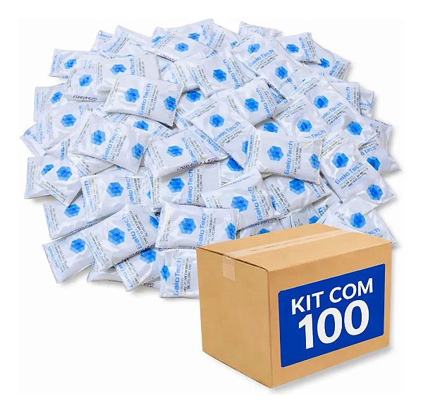 100 Gelo Gel Flexivel Reutilizavel Artificial 15g