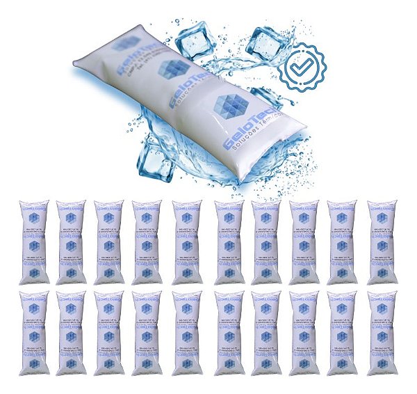 100 Un Gelo Gel Artificial Flexível 45g Gelox Branco Branco