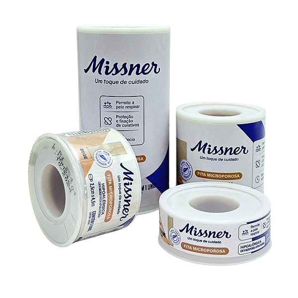 Fita Micropore Hipoalérgica Bege - Missner