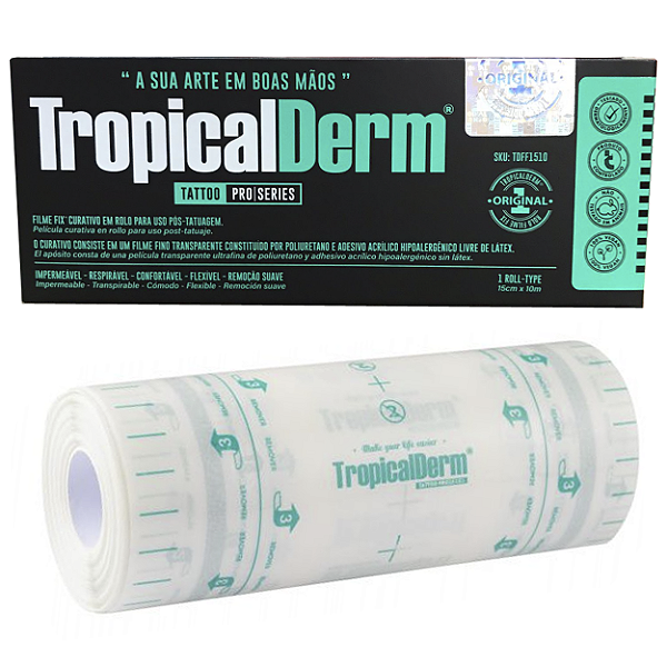 Curativo Filme Adesivo Transparente Impermeável Fix - Tropical Derm