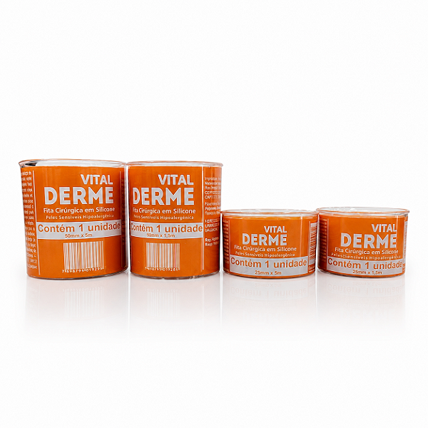 Fita Cirúrgica de Silicone Vital Derme para Cicatrizes Vários Tamanhos
