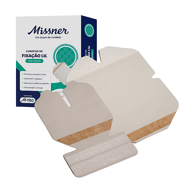 Curativo de Fixação Transparente Iv M-tec - Unidade - Missner