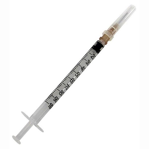 Seringa para Insulina 1ml Com Agulha 13 x 0,45mm Sr - 1 Unidade