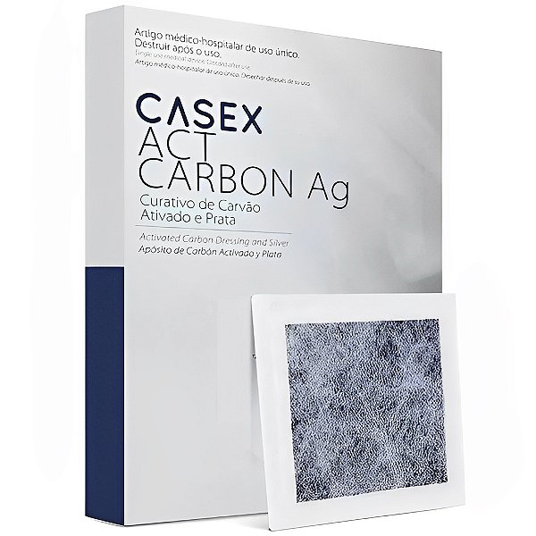 Act Carbon Ag Curativo de Carvão Ativado e Prata Casex - 1 Unidade