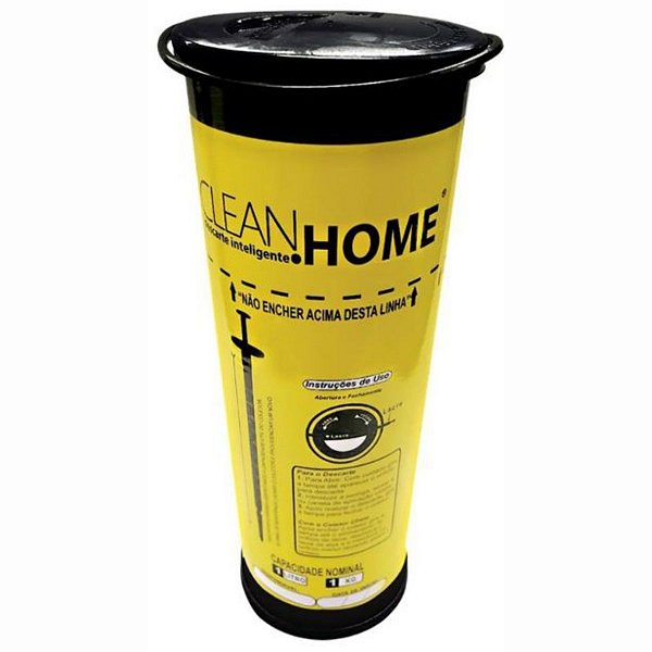 Coletor Perfuro Cortante Amarelo Tubo 1 Litro Clean Home - Biobrasil
