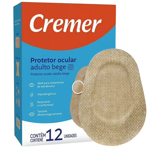 Protetor Ocular Adulto Bege C/12un - Cremer