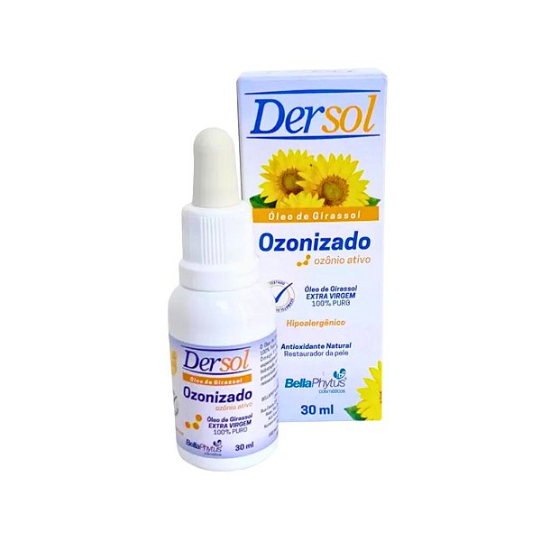 Oleo de Girassol 30ml Dersol Ozonizado - Bellaphytus