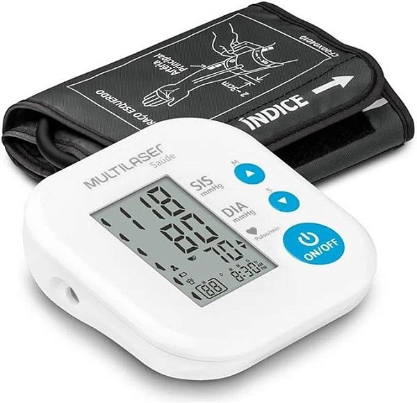 Monitor de Pressão Arterial Digital de Braço HC090 - Multilaser Saúde