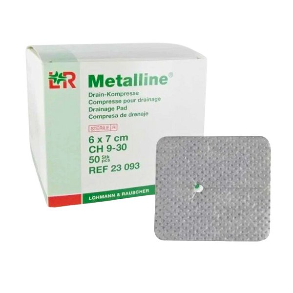 Curativo Metalline Absorvente Estéril para Traqueostomia 6x7cm 1 Un. - Lohmann & Rauscher