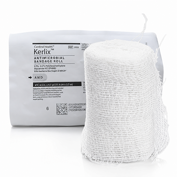 Rolo de Gaze Kerlix AMD com PHMB 0,2% Cardinal Health
