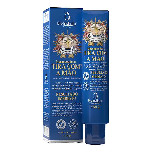 Pomada Massageadora Tira Com A Mão 150g - Bio Instinto