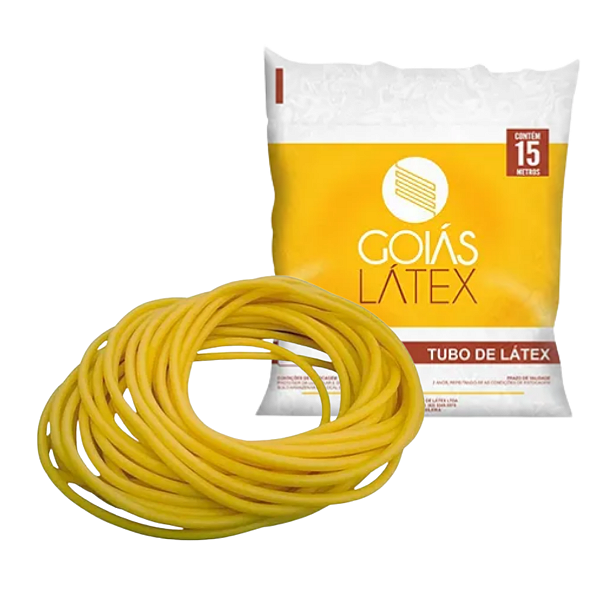 Tubo de Látex Garrote Soro P/ Estilingue 15 Metros  -  Goiás Látex