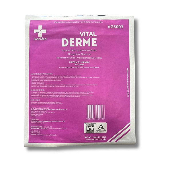 Curativo Hidrocolóide Sacral - Vital Derme