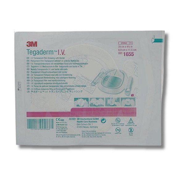 Curativo Transparente Tegaderm™ I.V. 8,9cm x 11,5cm - 3M