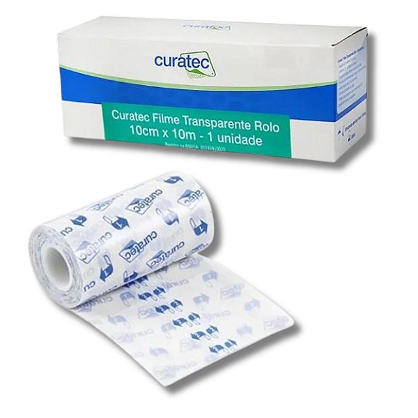Filme Transparente 10cm x 10m  Rolo - Curatec