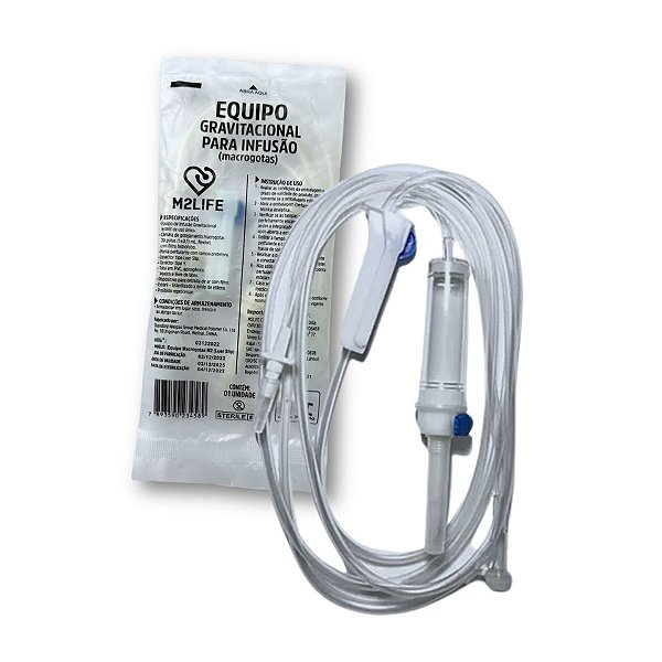 Equipo Macrogotas Infusão Gravitacional Luer Slip - M2LIFE