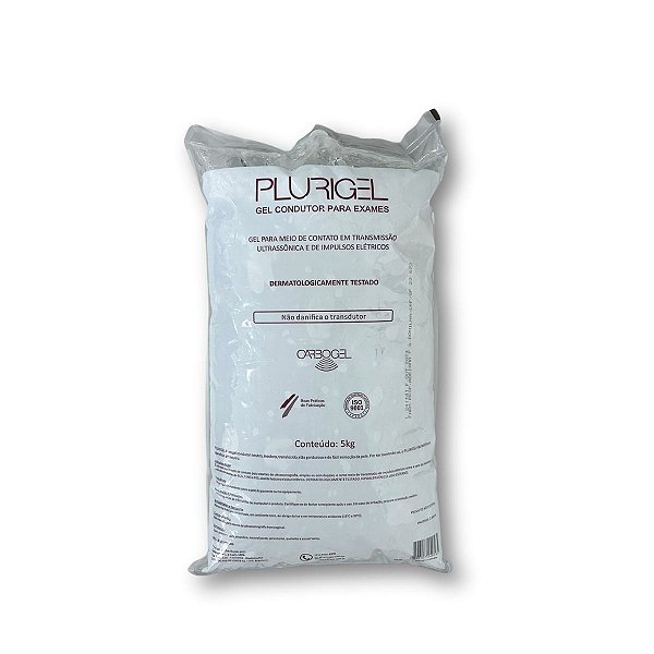 Plurigel Gel Condutor para Ultrassom e Correntes Incolor 5kg - Carbogel