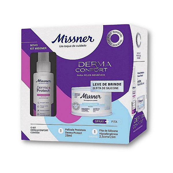 Kit Derma Confort Spray Película Protetora + Fita de Silicone - Missner