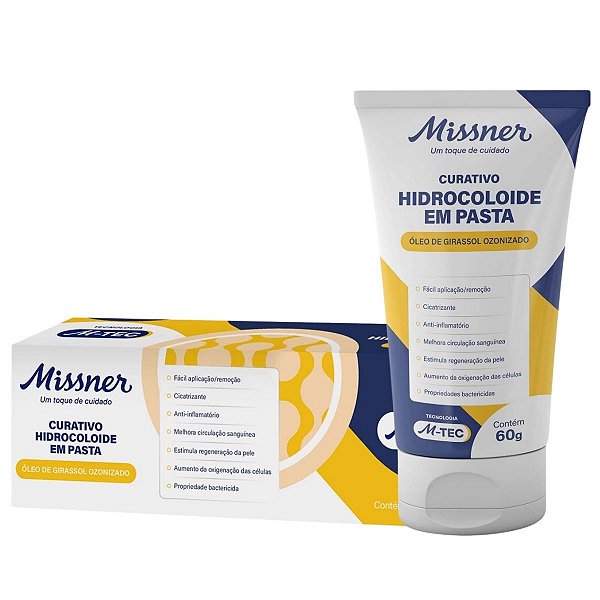 Curativo Hidrocoloide em Pasta M-TEC 60g  - Missner