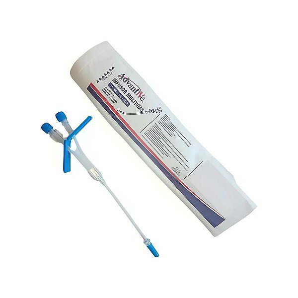 Equipo Infusor Multivias 2 Vias com Clamp Fexível  Luer Slip - Unidade - Advantive