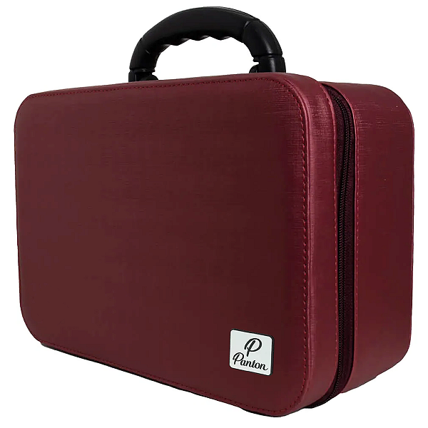 Maleta Médica Profissional Premium 632 Sintético Dune Vinho - Panton
