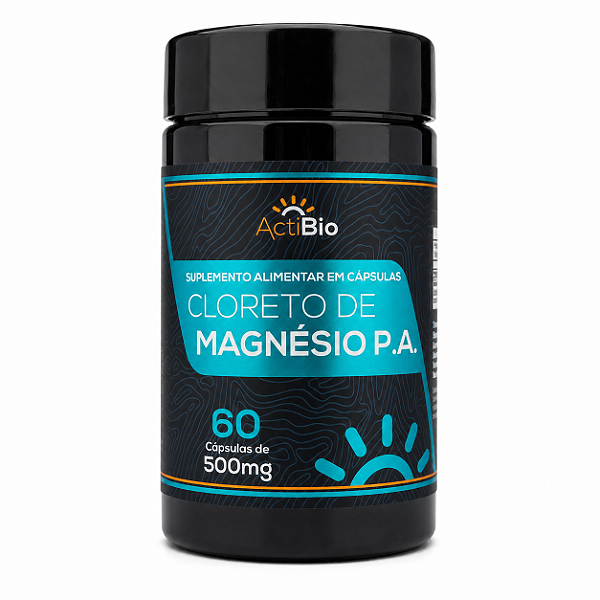 Cloreto de Magnésio P.A. ActiBio 500mg com 60 Cápsulas