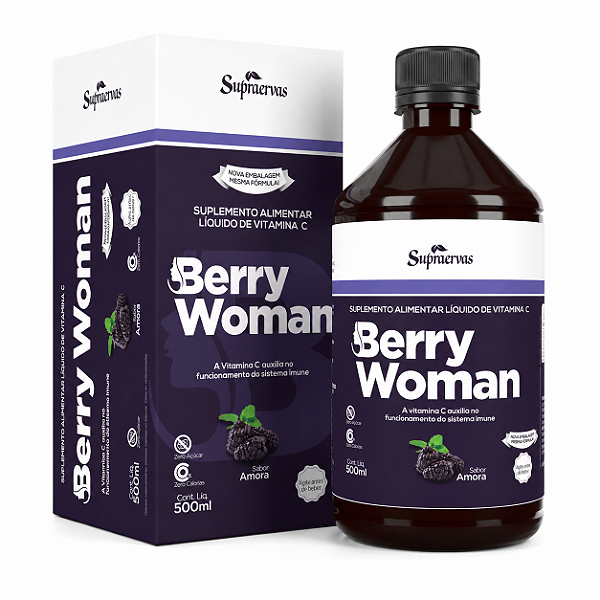 Berry Woman Supraervas Vitamina C Sabor Amora 500ml