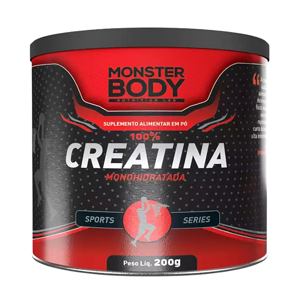 Creatina Monohidratada Pura Solúvel 300g - Monster Body - Supraervas