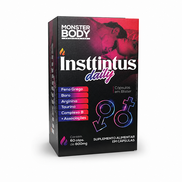 Suplemento alimentar Insttintus Daily Monster Body Supraervas 60 Cápsulas