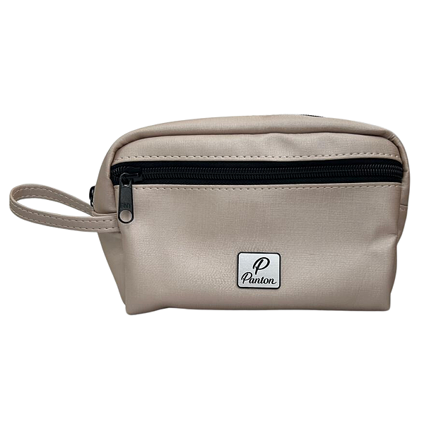 Necessaire Organizadora Com Duas Divisórias Sintético Dune Nude - Panton