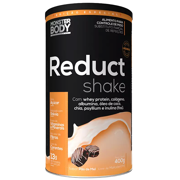 Reduct Shake Pão de Mel 400g - Monster Body - Supraervas