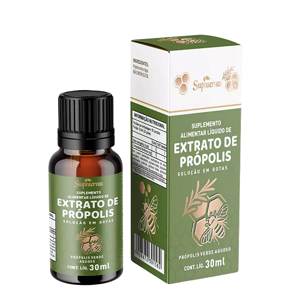 Extrato de Própolis Verde - 30ml -  Supraervas