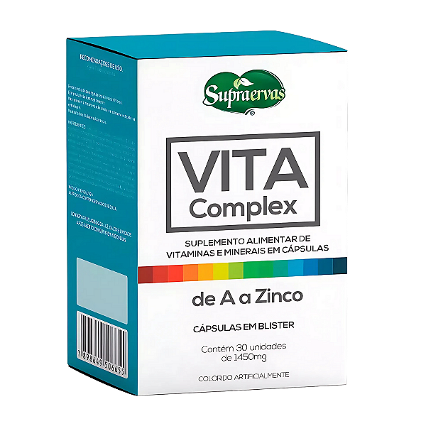Vita Complex A-Z  Polivitaminico - 30 caps - Supraervas