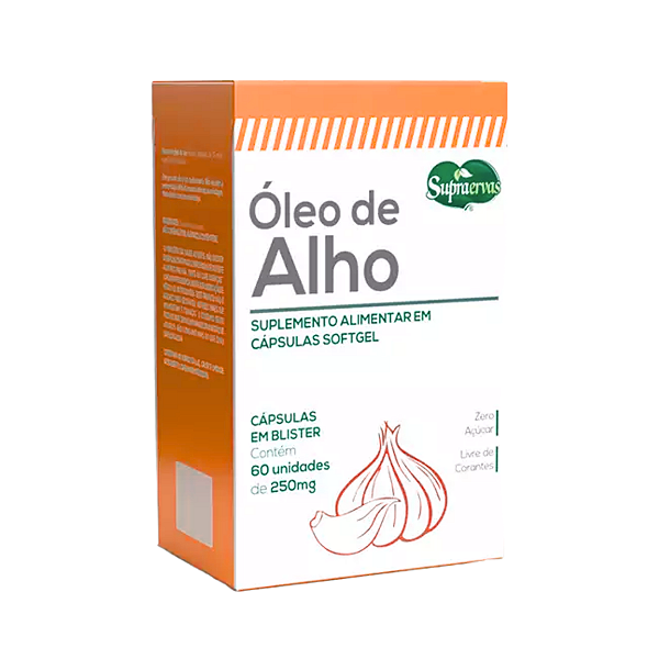 Óleo de Alho 400mg  60 caps - Supraervas
