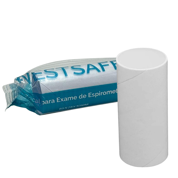 Bocal para Exame de Espirometria 65mm x 30mm – Nestsafe