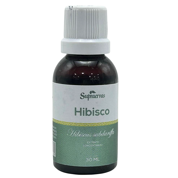 Extrato Fluído Concentrado de Hibisco 30 ml - Supraervas