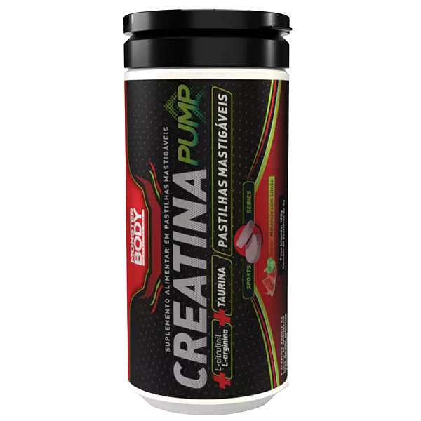 Creatina em Pastilha Mastigável Pump Melancia Com Limão - 30 Un - Monster Body - Supraervas