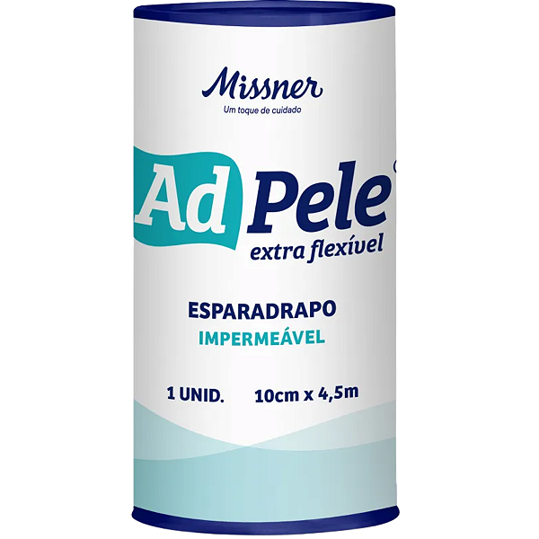 Esparadrapo Impermeável Extra Flexível 10cm x 4,5m – Ad Pele - Missner