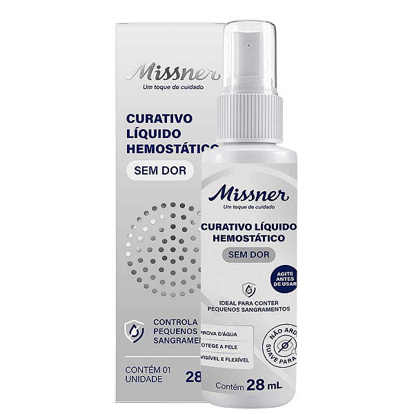 Curativo Líquido Hemostático Spray 28ml - Missner