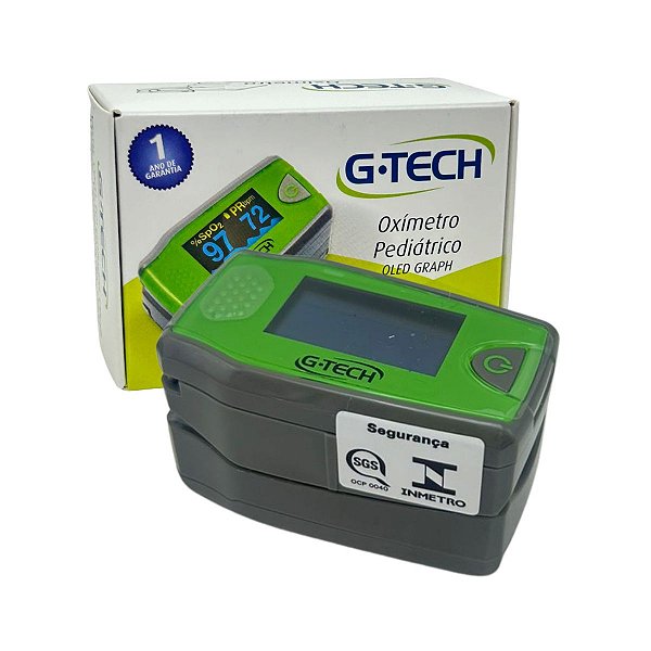 Oxímetro Pediátrico de Pulso para Dedo OLED - G-Tech