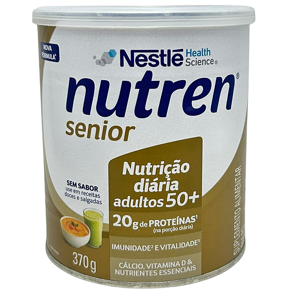 Nutren Senior Sem Sabor Pó - Lata 370g - Nestlé