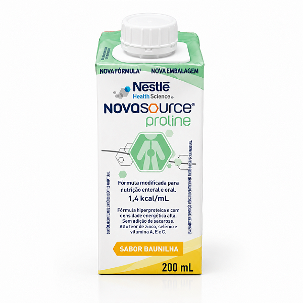 Novasource Proline 200ml Baunilha Nestlé Nutrição para Cicatrização