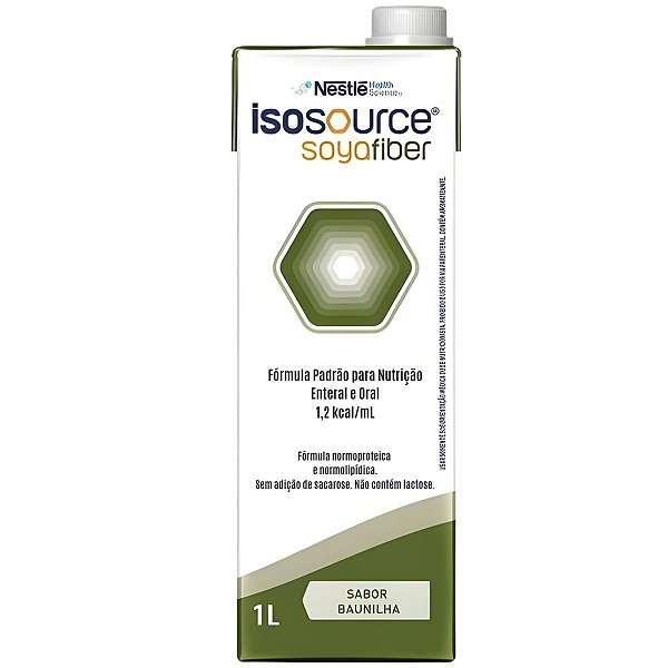 Isosource Soya Fiber Baunilha 1L - Nestlé