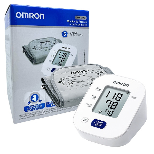 Aparelho de Pressão Digital de Braço HEM-7142 - Omron