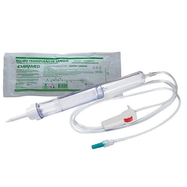Equipo Transfusão de Sangue PVC 1,70m LS - Embramed